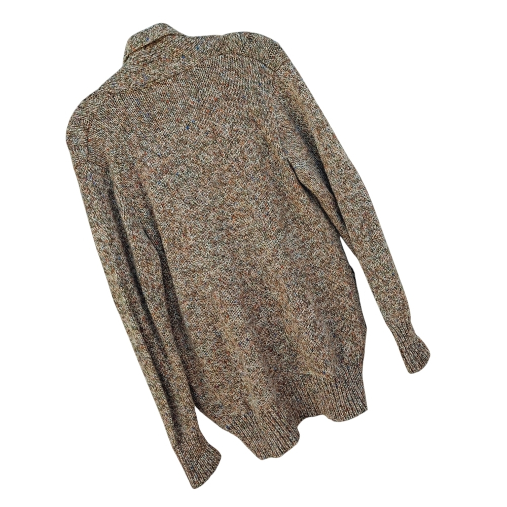 Vintage Harrington Square Brown Tweed Wool Blend Sweater, Women Size Medium - Picture 4 of 15